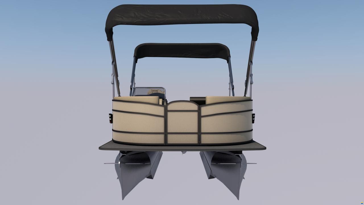 Old Lake Marine P19 Pontoon  ponton with Mercury F40 and