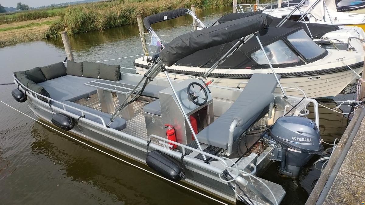 Spaarndammer aluminium platbodem 6.0 Jon