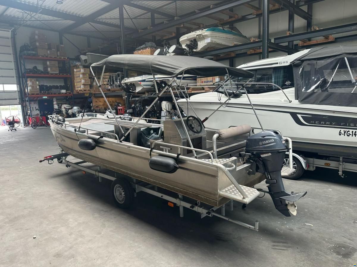 Spaarndammer aluminium platbodem 6.0 Jon