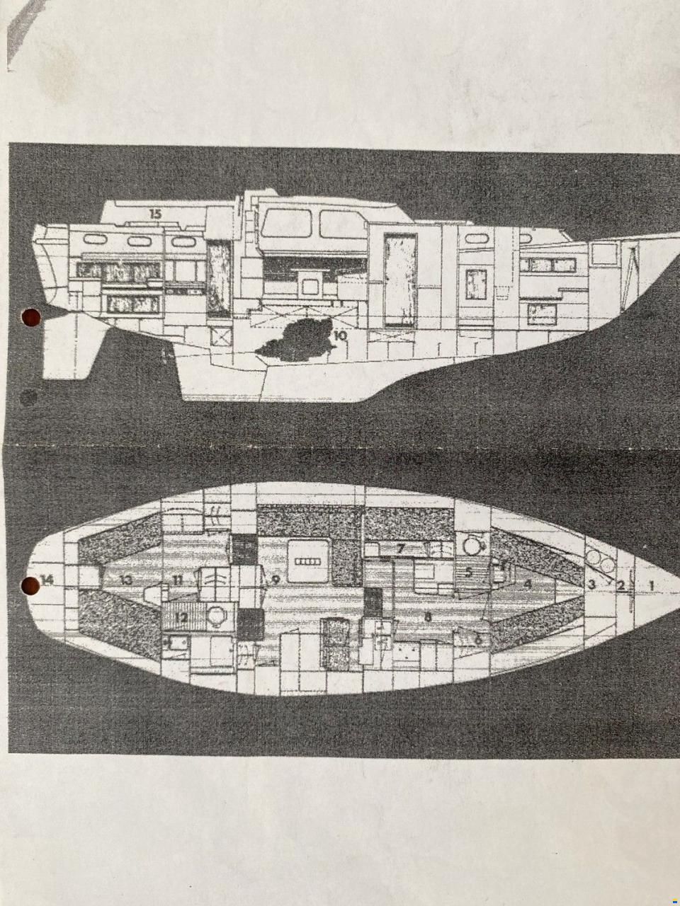 Finnrose 45 Deck saloon