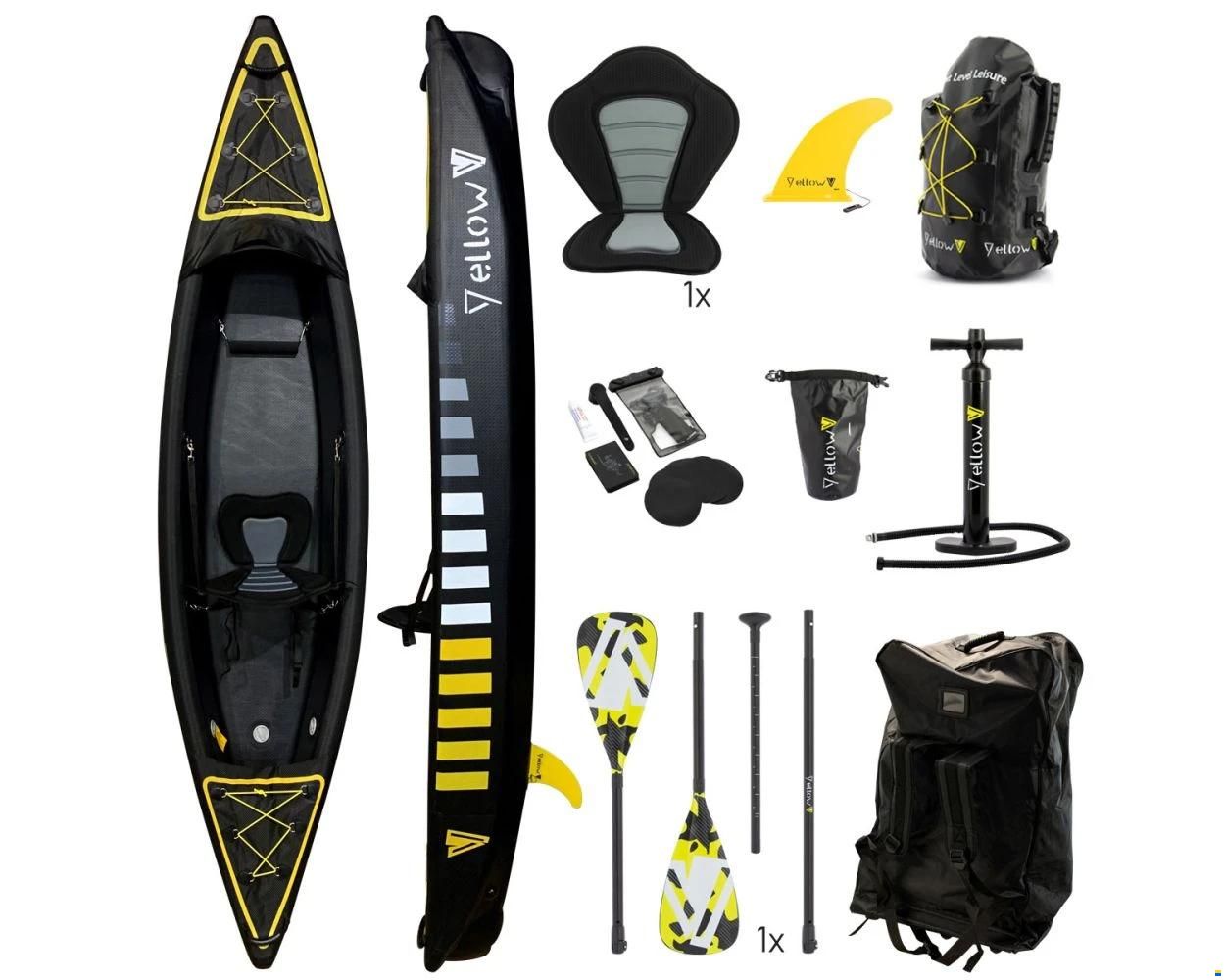 Yellow V Kajak für 1 Person