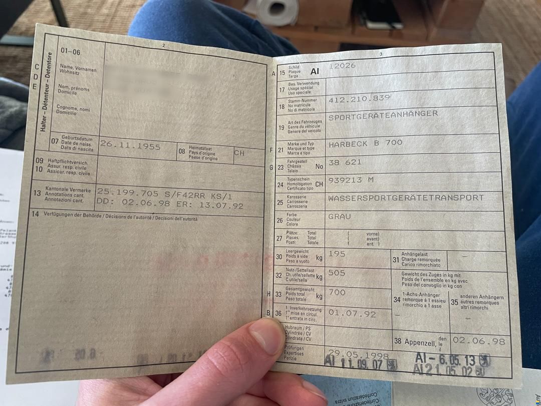 Sportboot (35 PS) und div. Zubehör