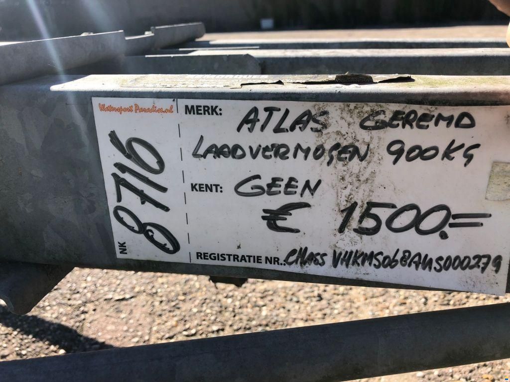 Atlas Stallingstrailer 1-asser geremd