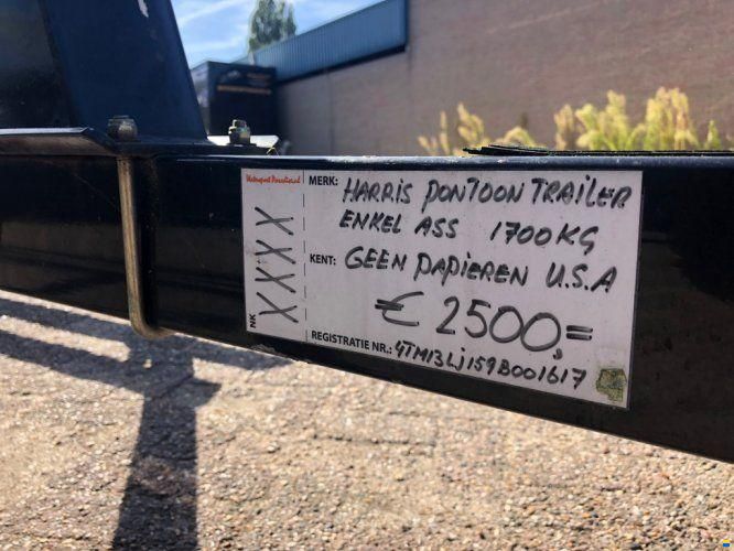 Pontoon Stallingstrailer 1-asser (USA)