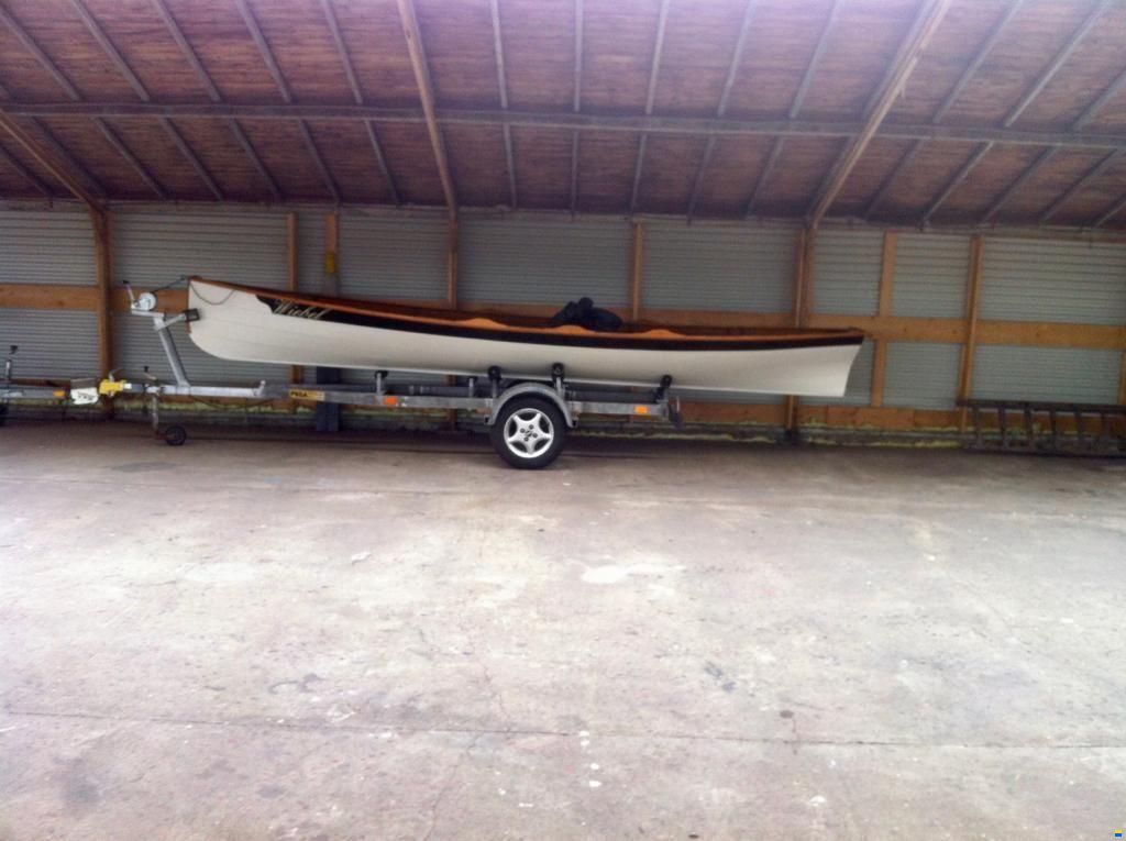 Finse Roeiboot Wherry Roeiboot Met Trailer, Onder bod
