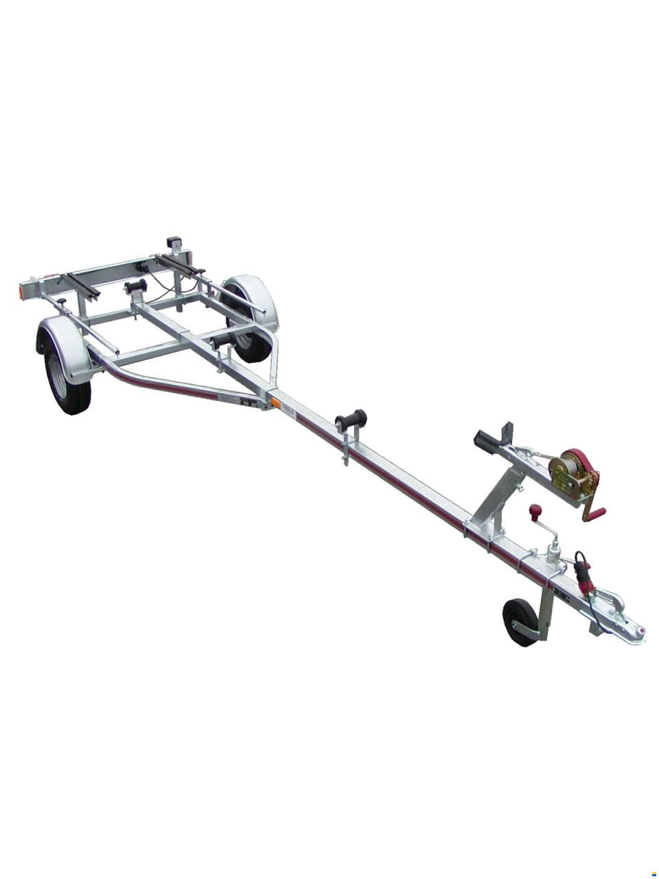 Harbeck 450kg Motorboottrailer - Kielrollen