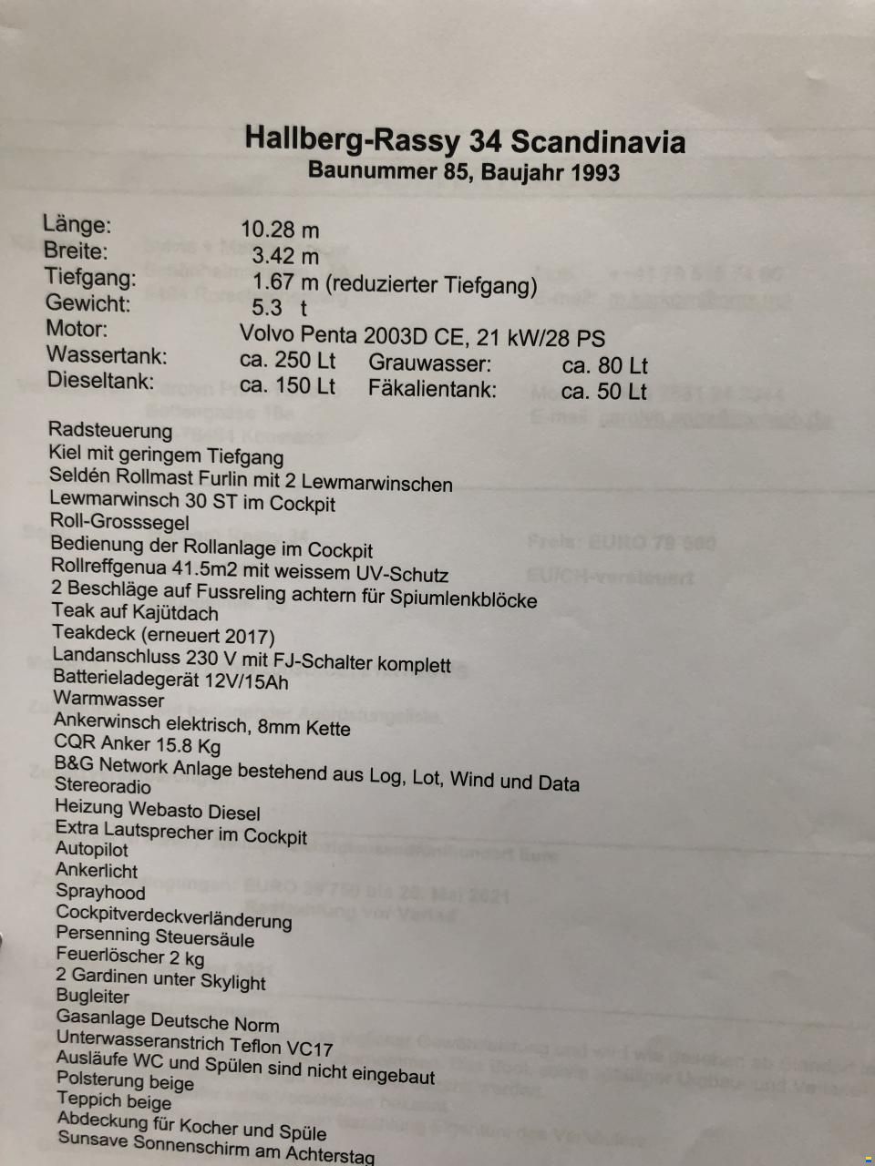 Hallberg-Rassy HR 34