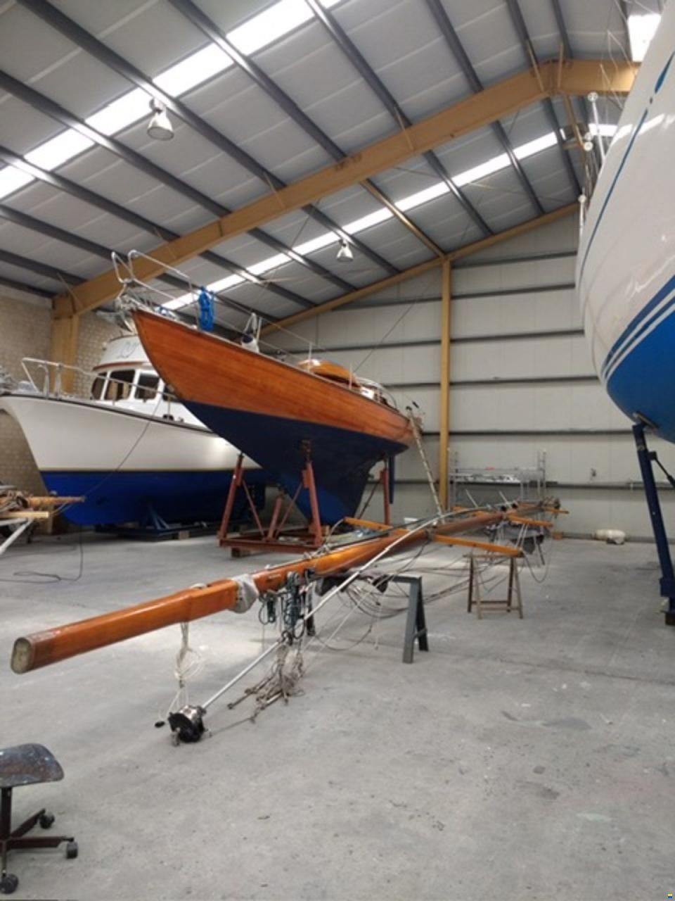 Klassische Holz Segelyacht