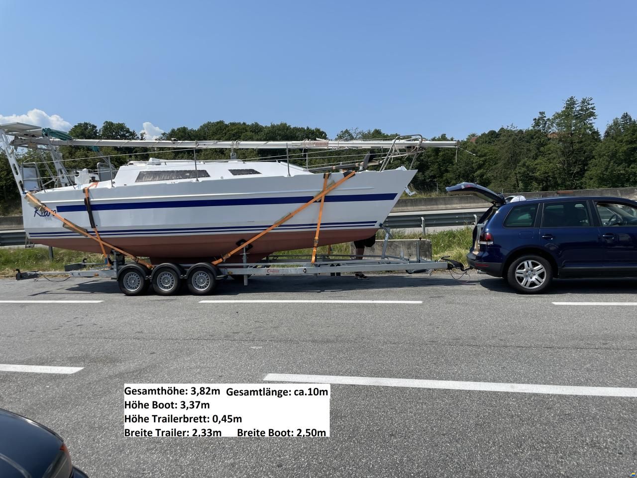 Aluboot mit E-Hubkiel