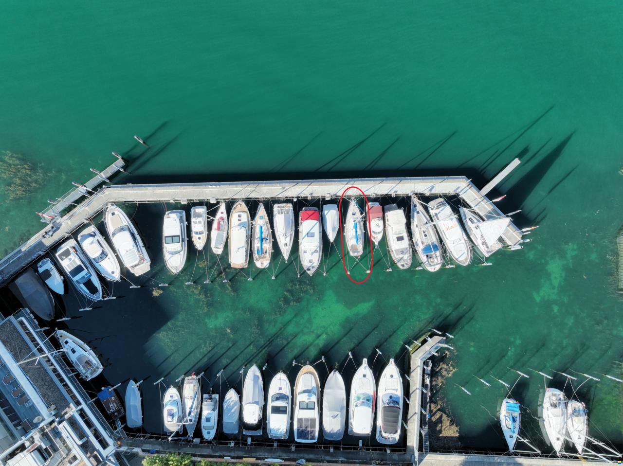Liegeplatz im Yachthafen Rorschach