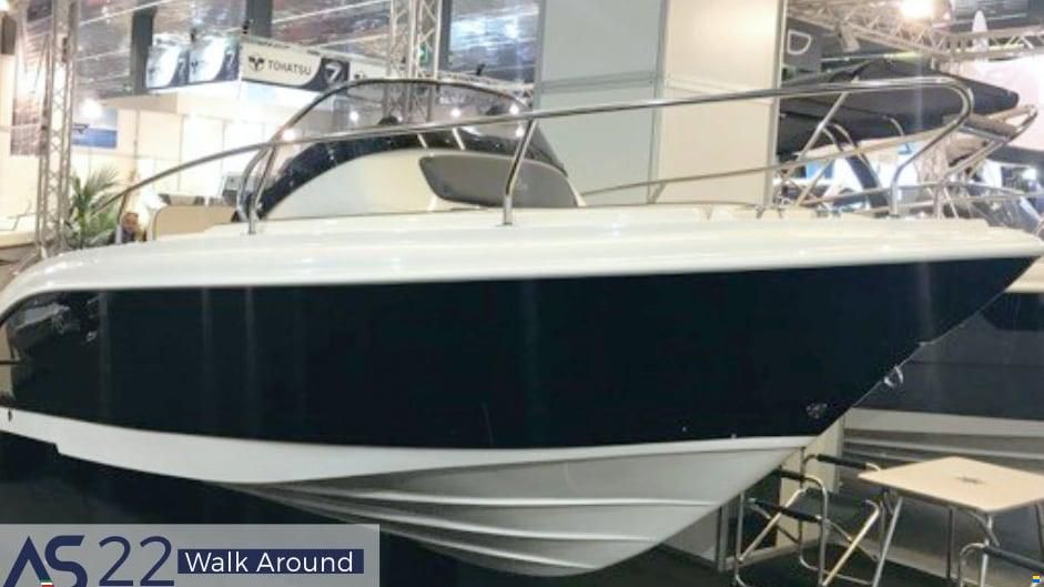 AS Marine 22 Walk Around + Honda BF100