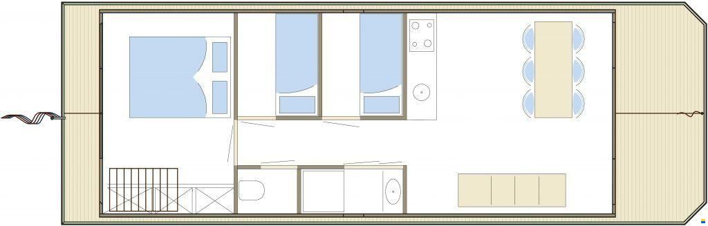 Houseboat Friesland 12.75 X 4.50 (inboar