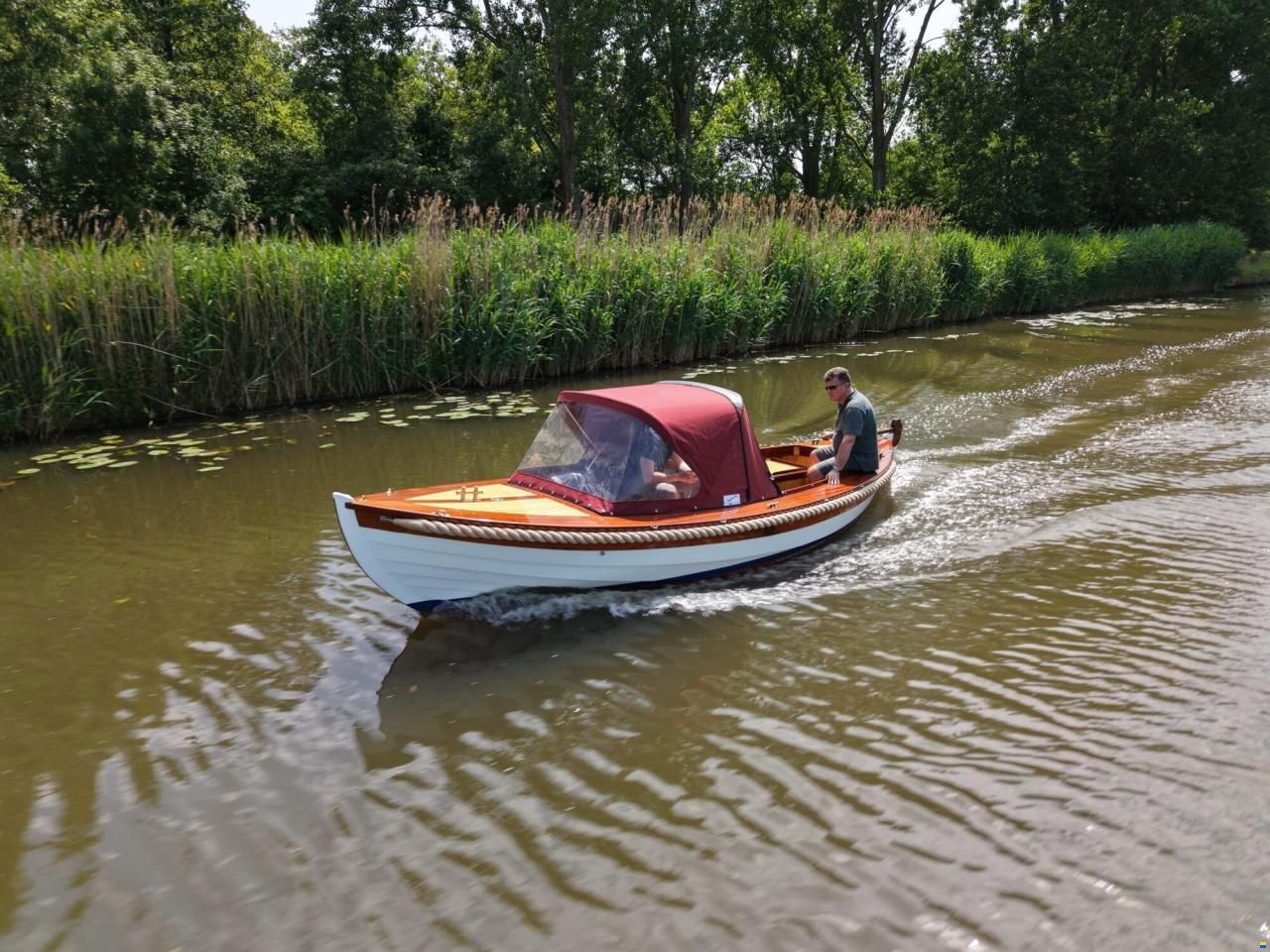Kapitein Klassieke Mahoniehouten Sloep 6