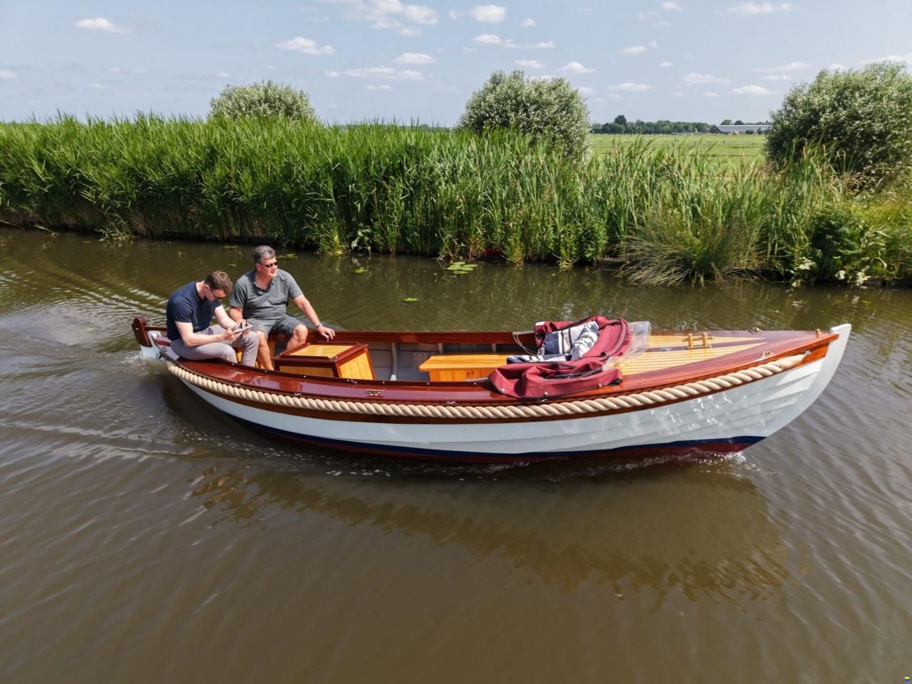 Kapitein Klassieke Mahoniehouten Sloep 6