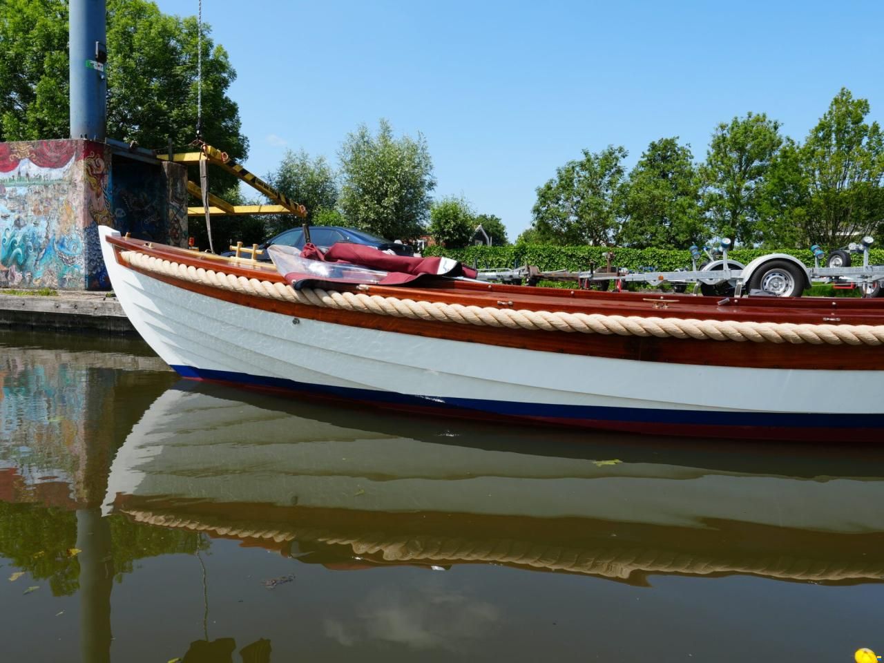 Kapitein Klassieke Mahoniehouten Sloep 6