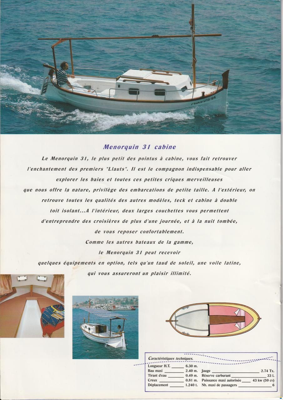 Menorquin 31 / Astilleros Menorca SL