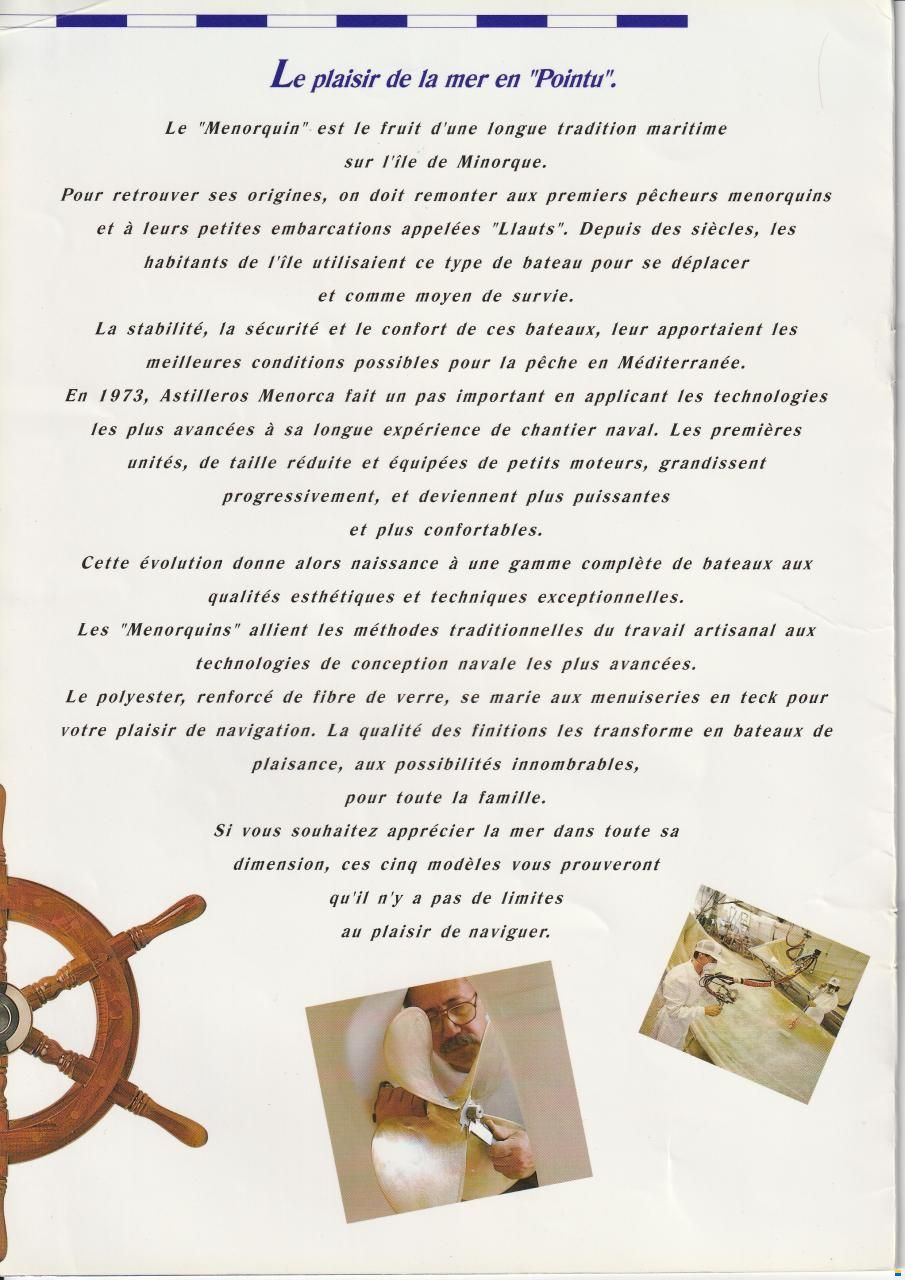Menorquin 31 / Astilleros Menorca SL