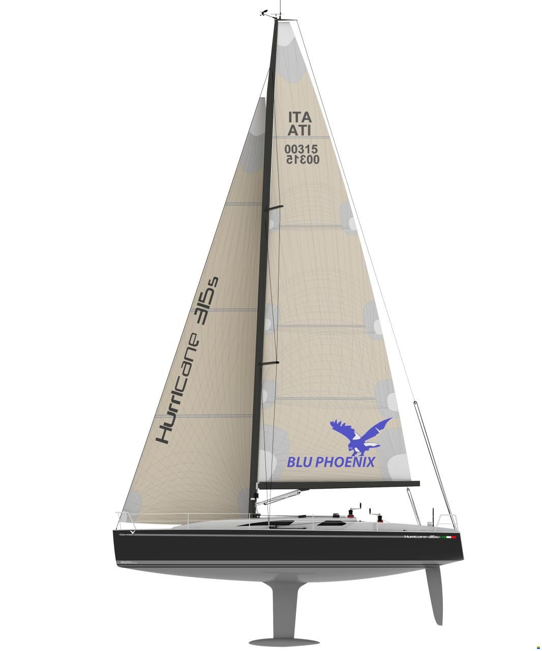 Blu Phoenix Barca a vela Hurricane 315 Sport NUOVA