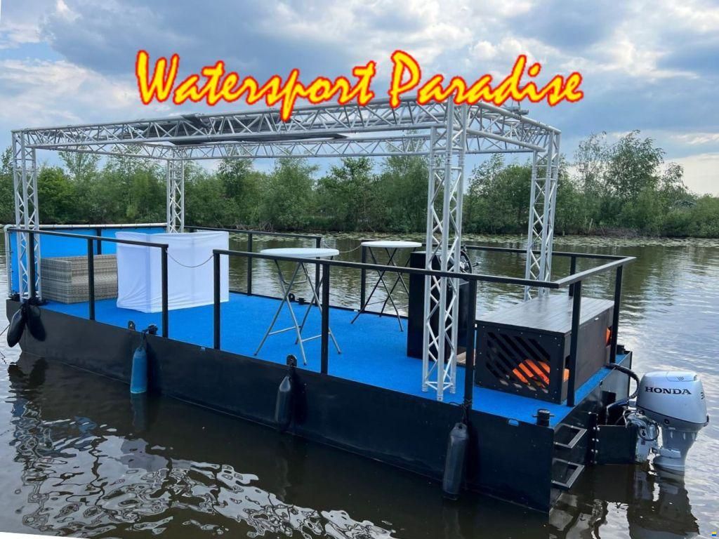 Partyboot Staal Pontoon