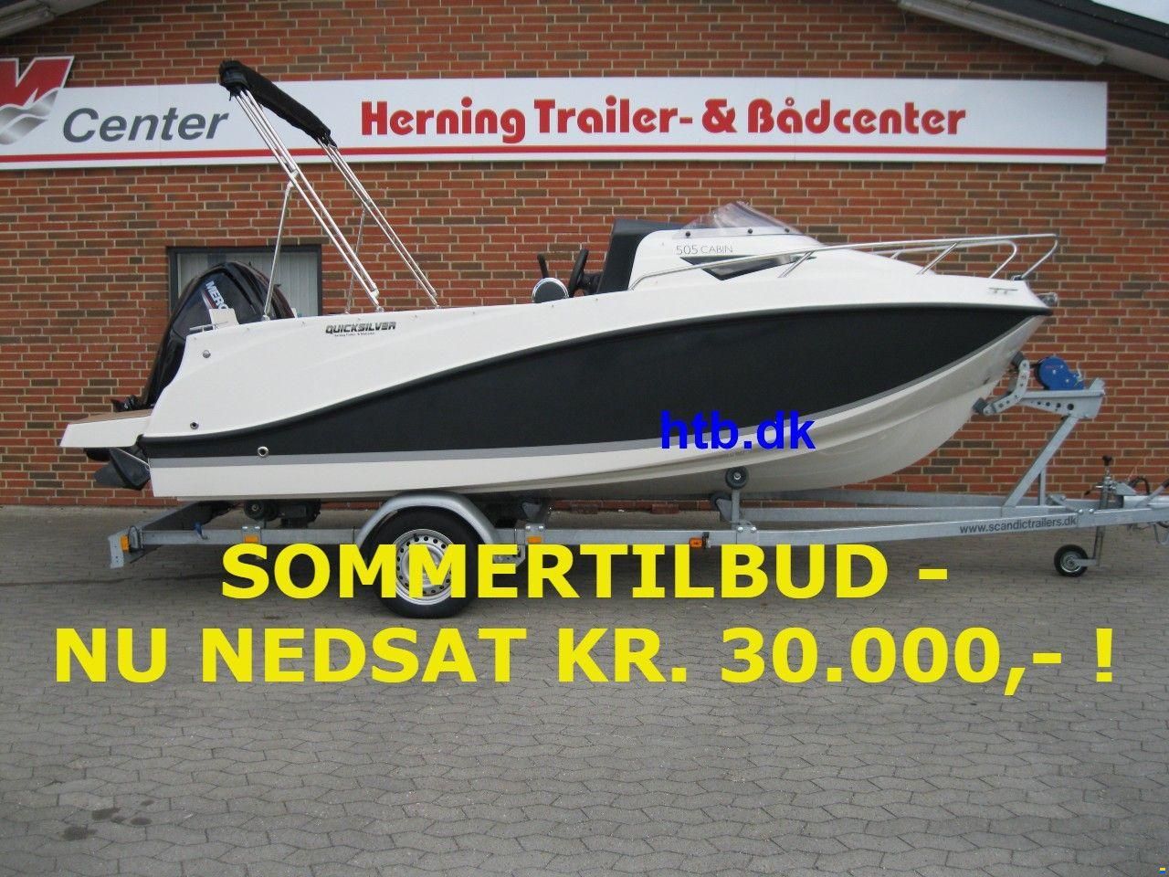 Quicksilver Activ 505 Cabin m/Mercury F80 hk og Scan