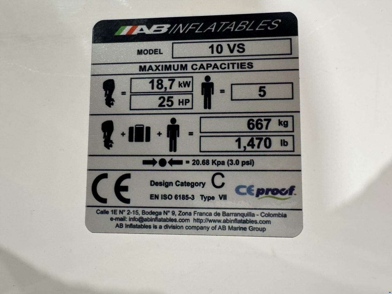 AB RIB Navigo 10 VS - Army Green Hypalon