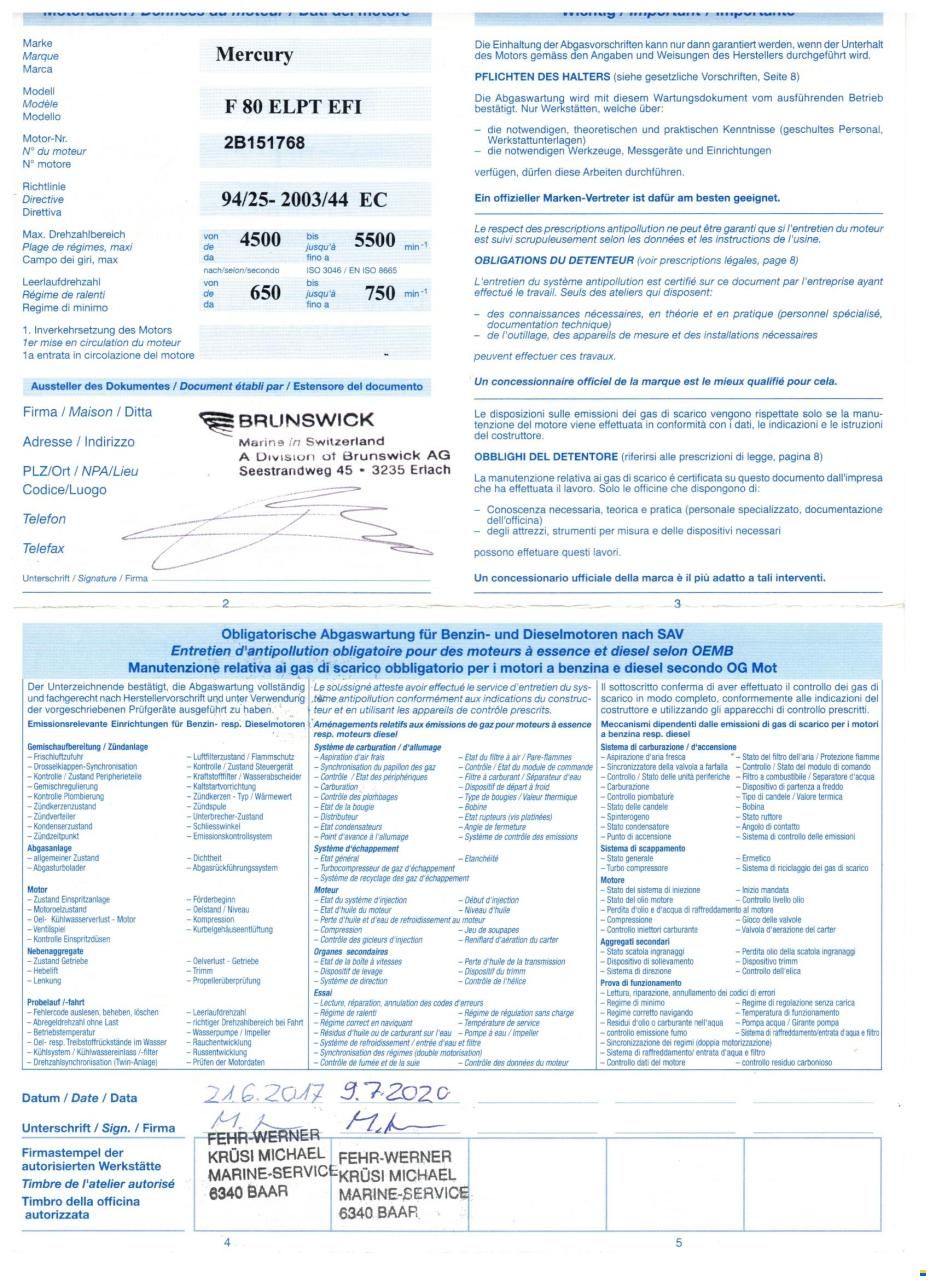 Mercury F 80 ELPT EFI