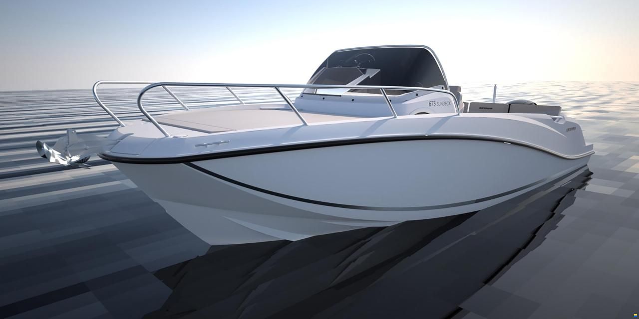 Quicksilver Activ 675 Sundeck  und Trailer