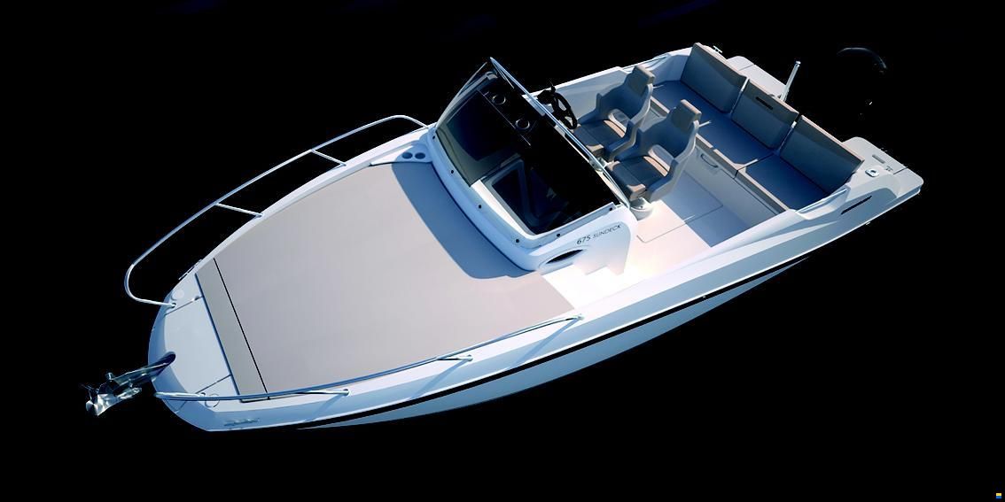 Quicksilver Activ 675 Sundeck  und Trailer