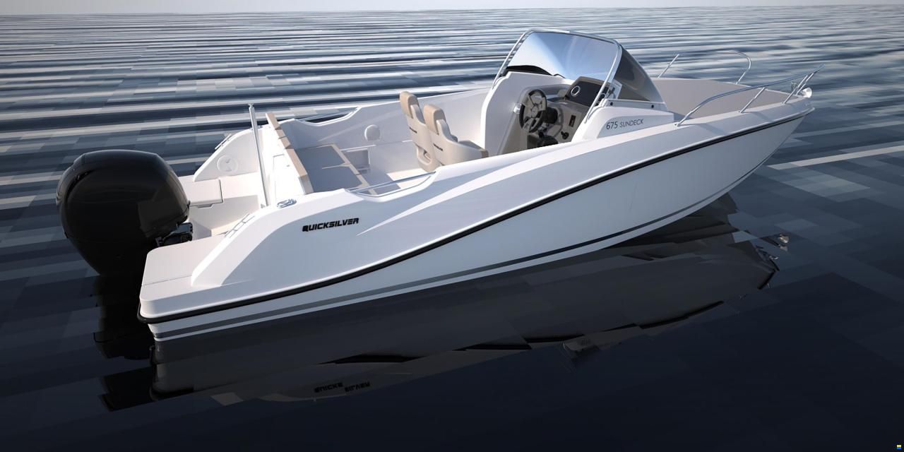Quicksilver Activ 675 Sundeck  und Trailer