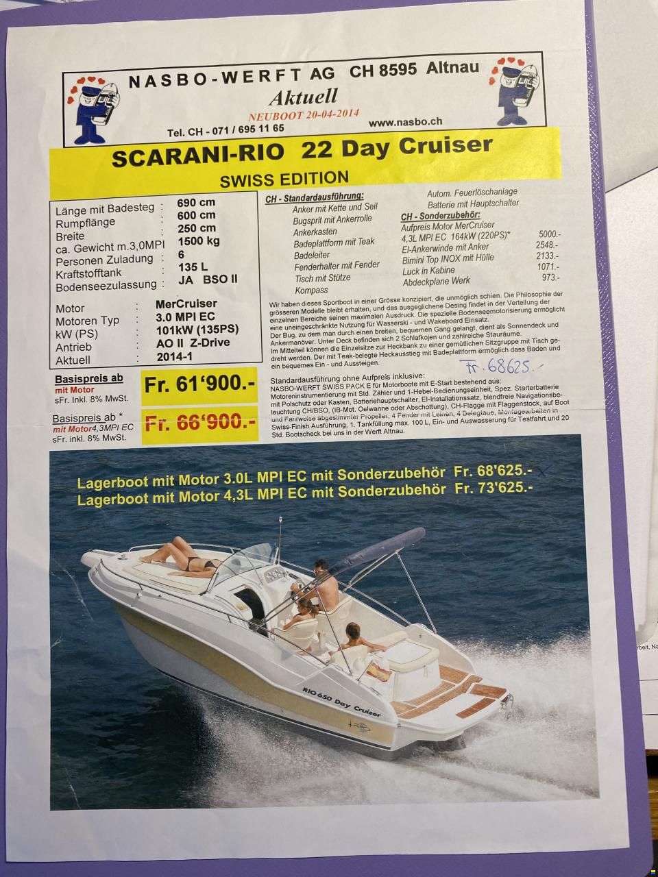 Scarani Day 22 Day Cruiser