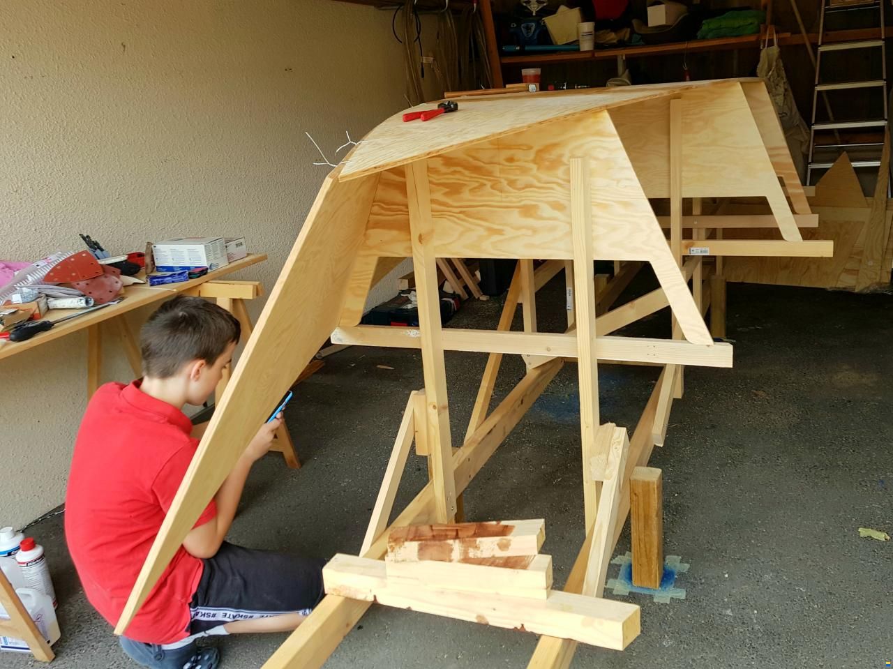 Petit bateau à moteur