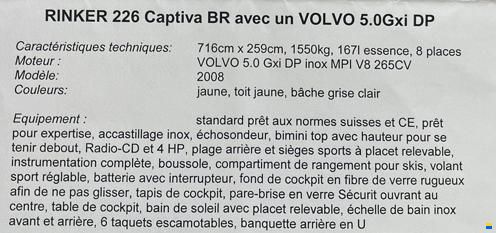 Rinker 226 Captiva BR