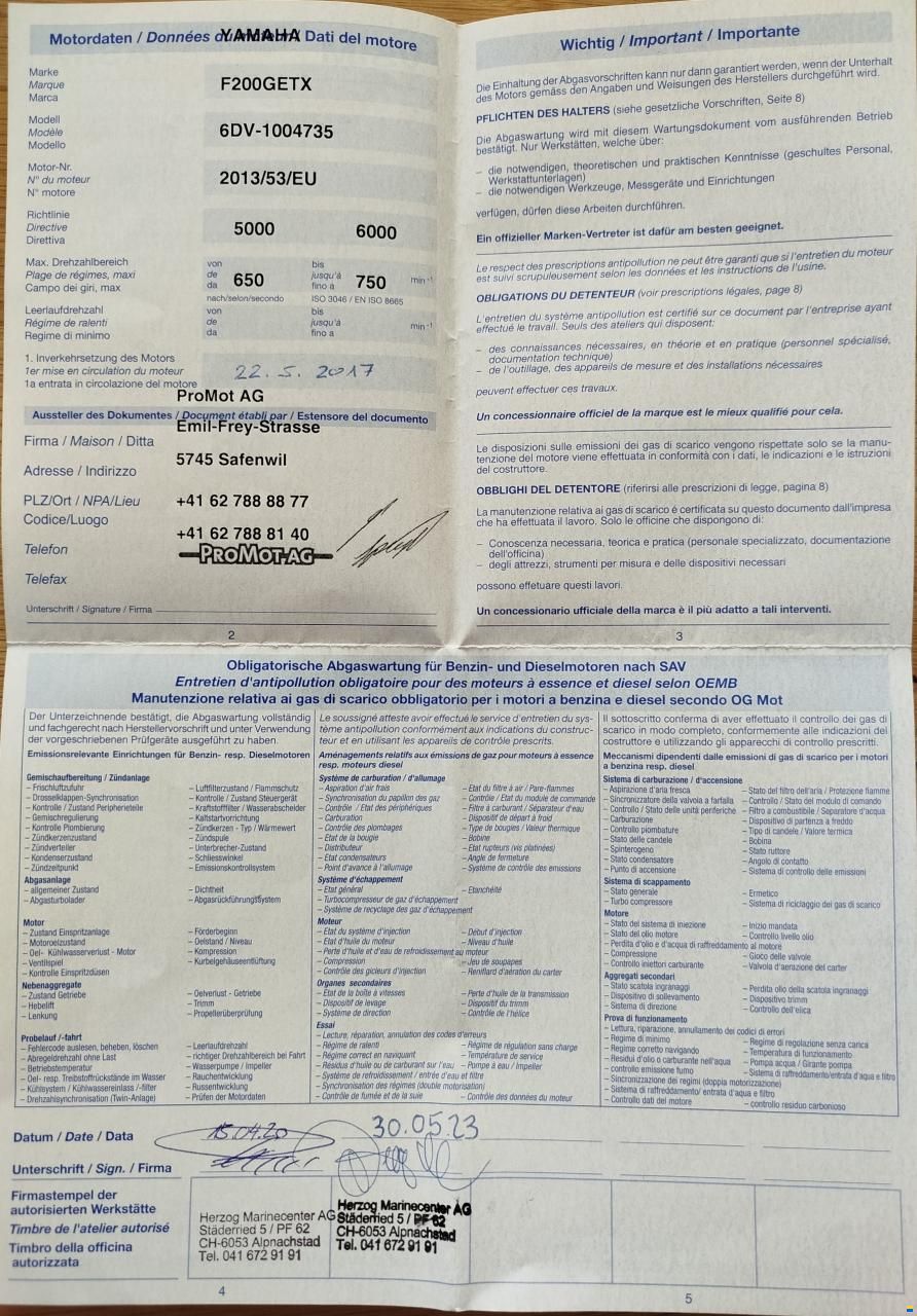 Galia 670 Middle Cabin