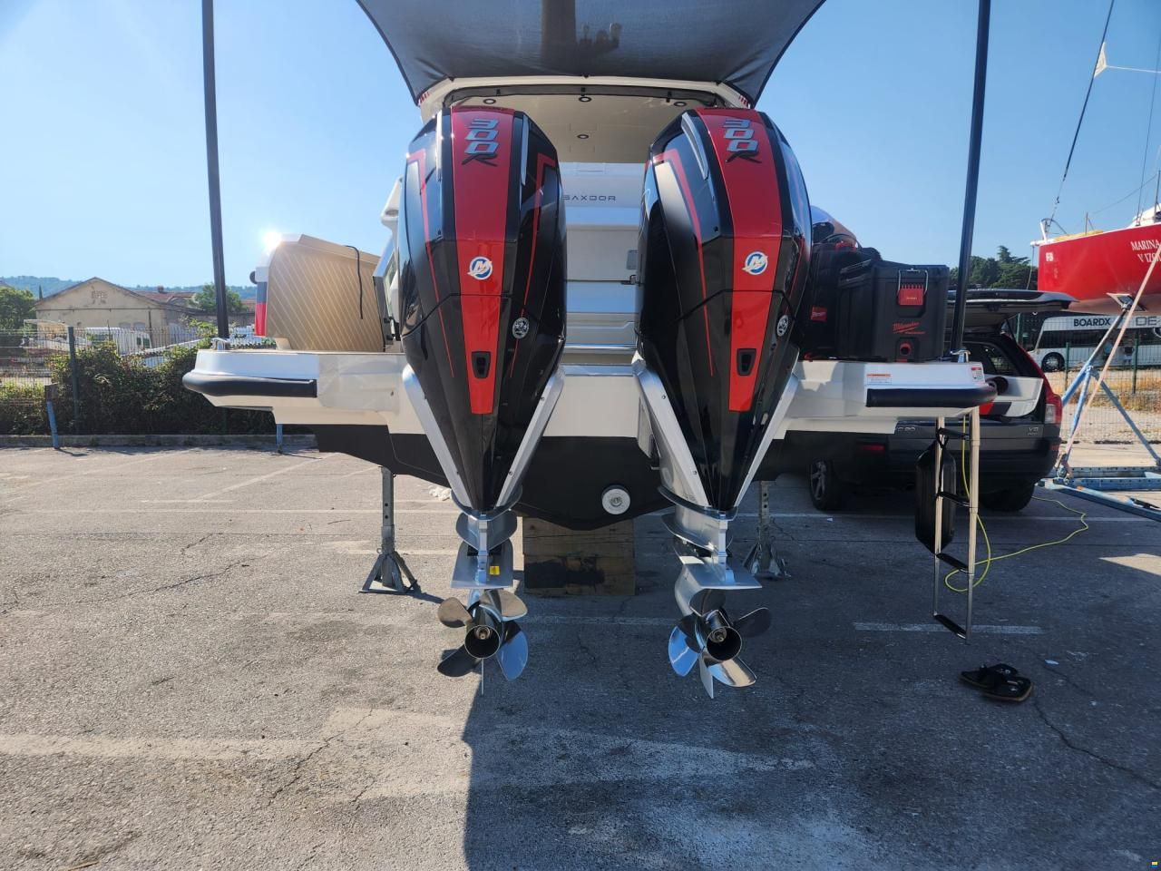 Saxdor 320 GTO + Mercury 300 twin Racing