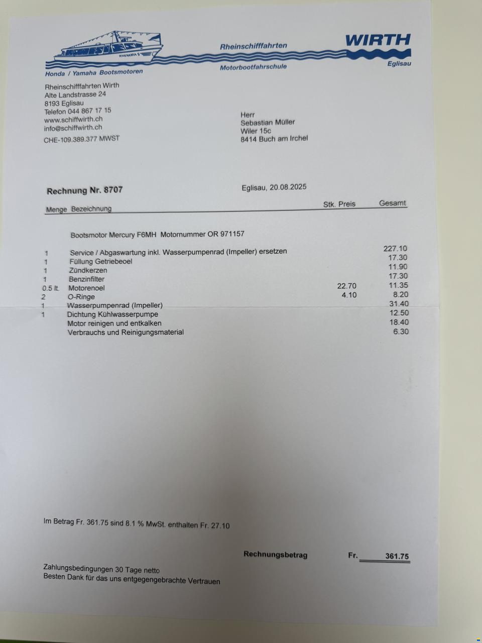 Mercury 4-Takter 6PS