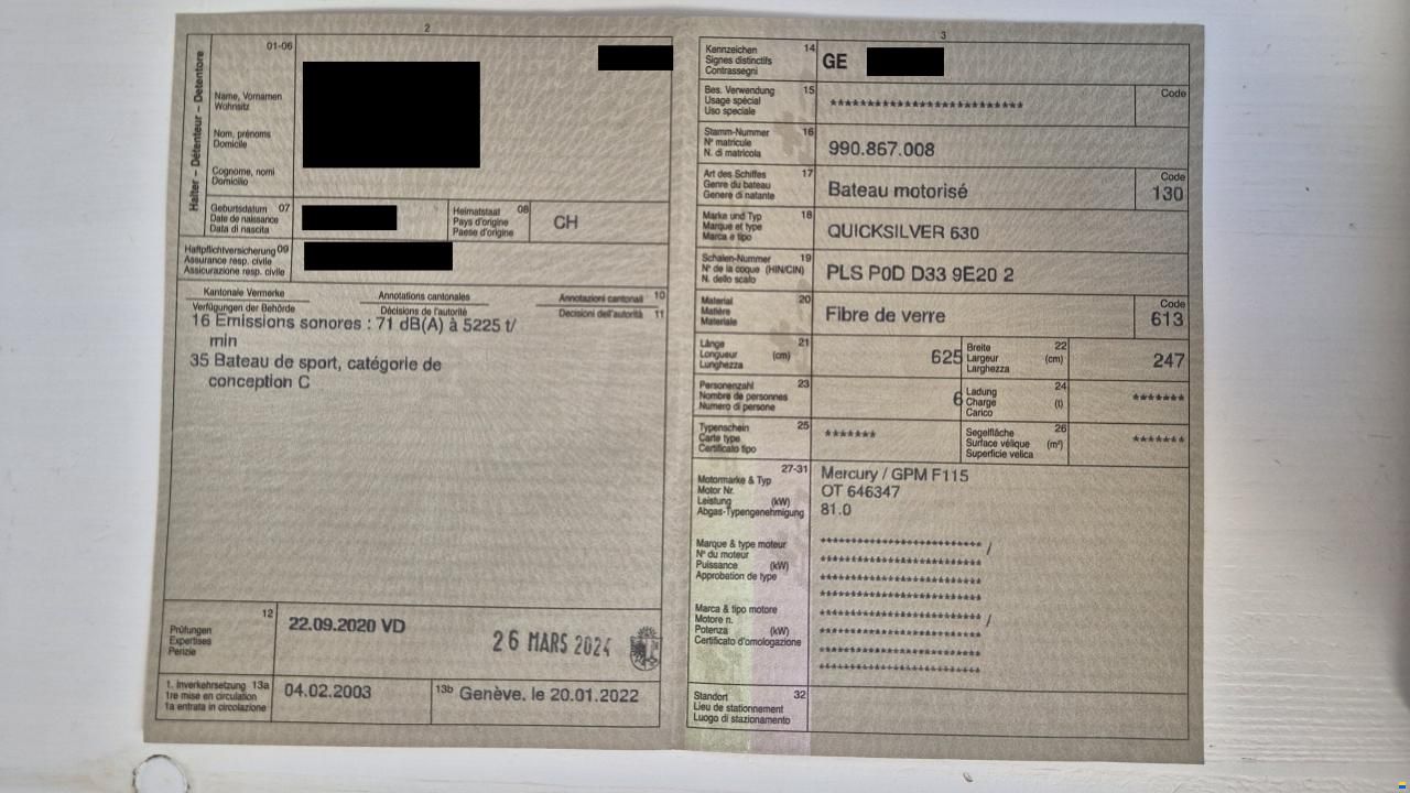 Quicksilver Commander 630 C