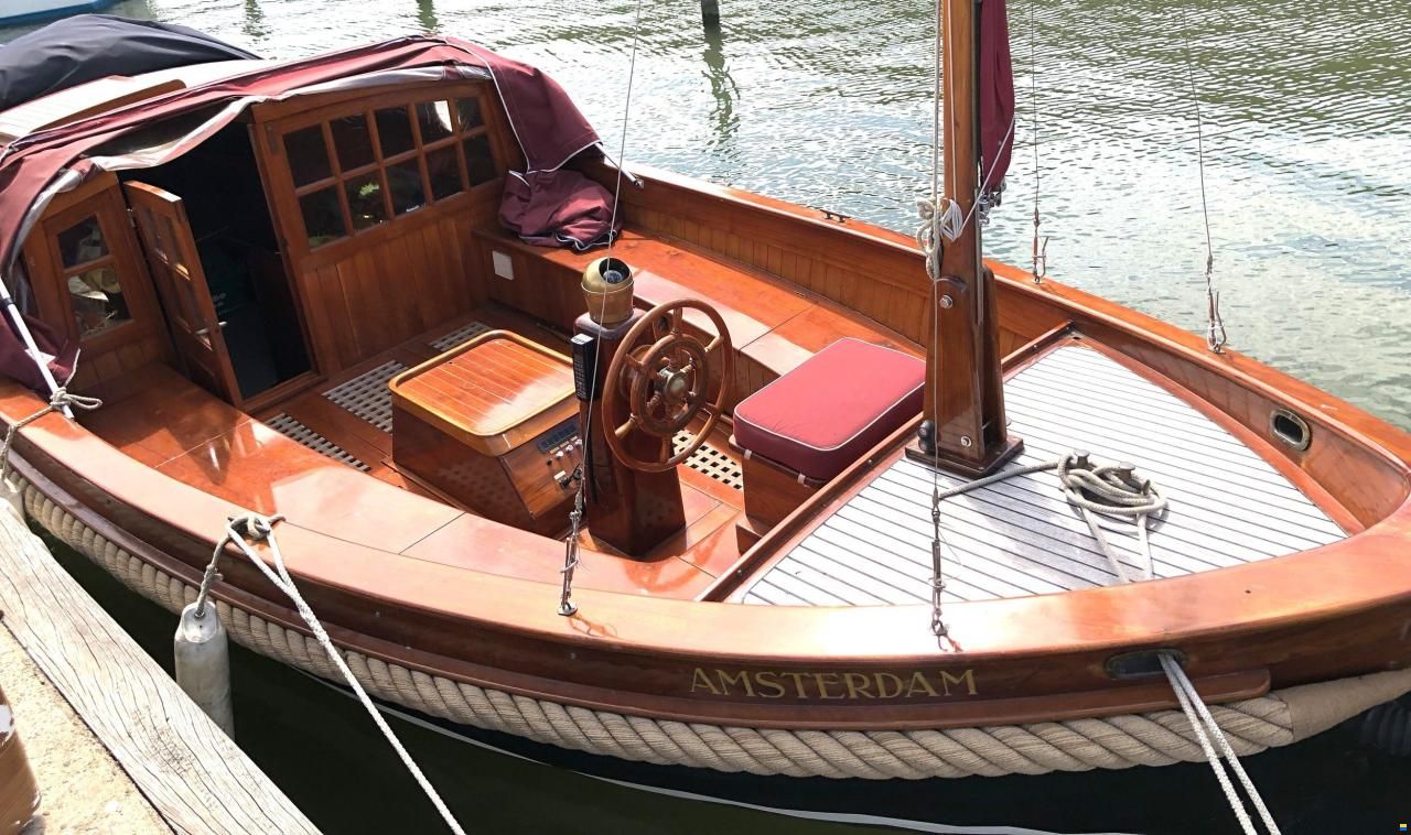 Scherpel Kajuitsloep Teak/ Mahonie