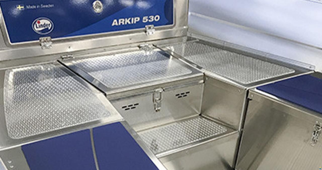 Linder Arkip 530 BR + Pre-Rigg.Yamaha+Garmin 9"