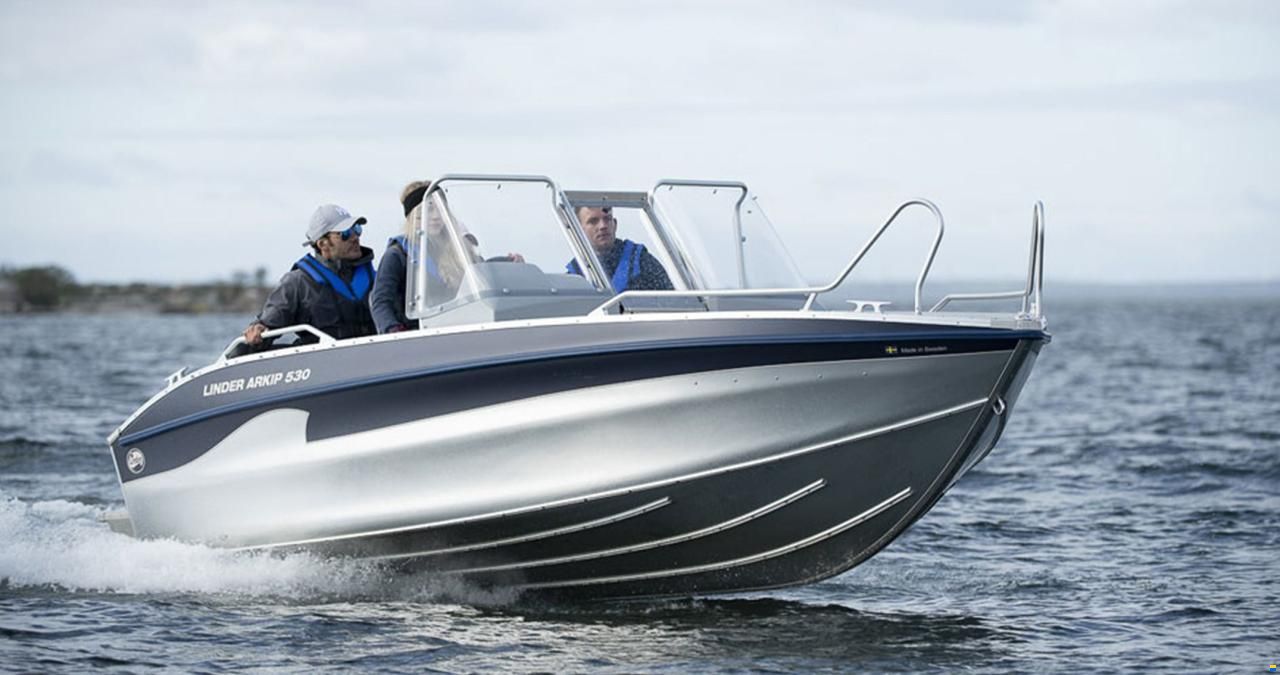 Linder Arkip 530 BR + Pre-Rigg.Yamaha+Garmin 9"
