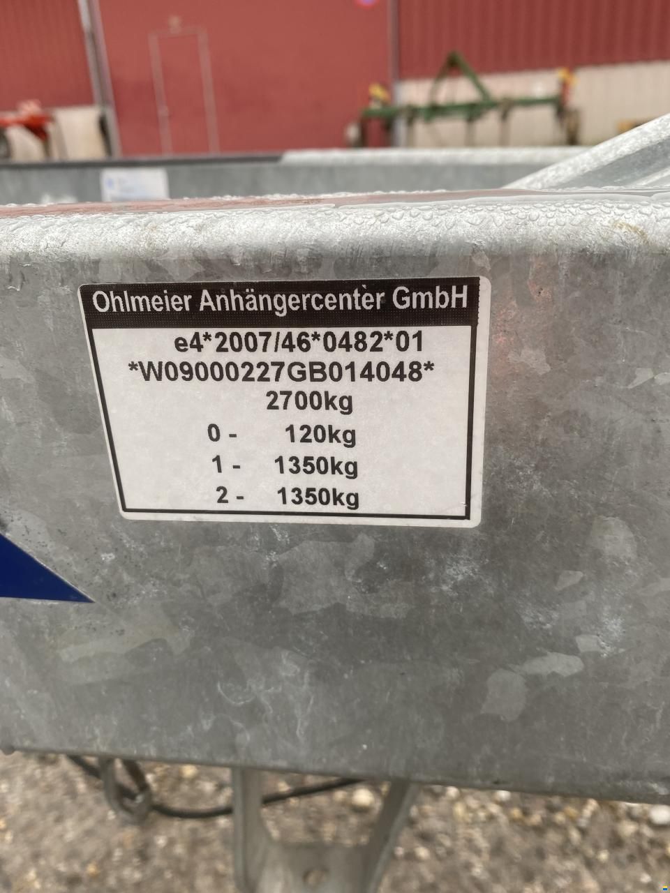Ohlmeier Fahrzeugbau MT2700 f&uuml;r Wellenantrieb