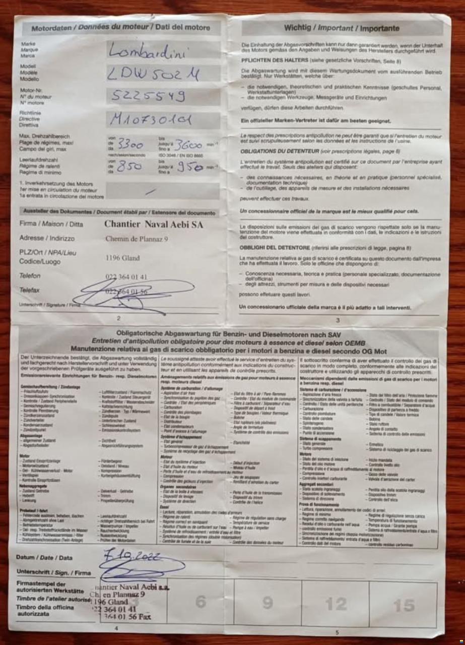 Plusieurs Moteurs inboard et hors-bord