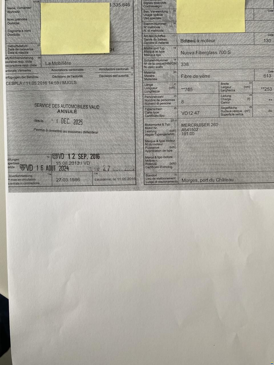 Nuova Fiberglass 700S