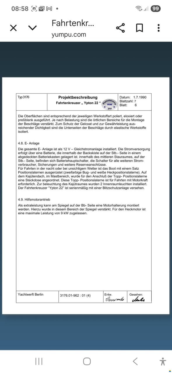 Yachtwerft Berlin Ypton 22