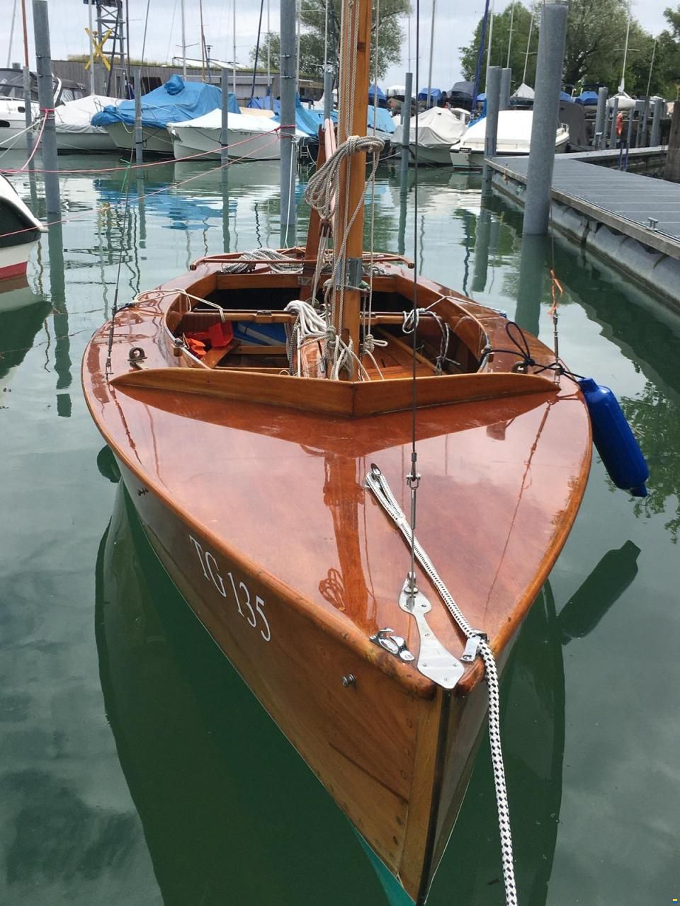 Pirat-Jolle (Massivholz/Mahagoni)