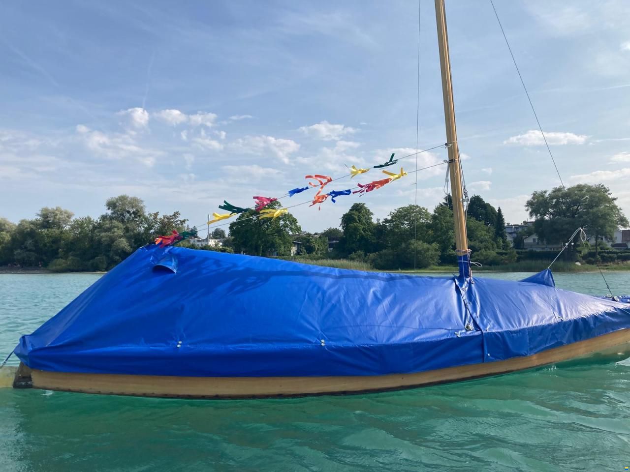 Pirat-Jolle (Massivholz/Mahagoni)