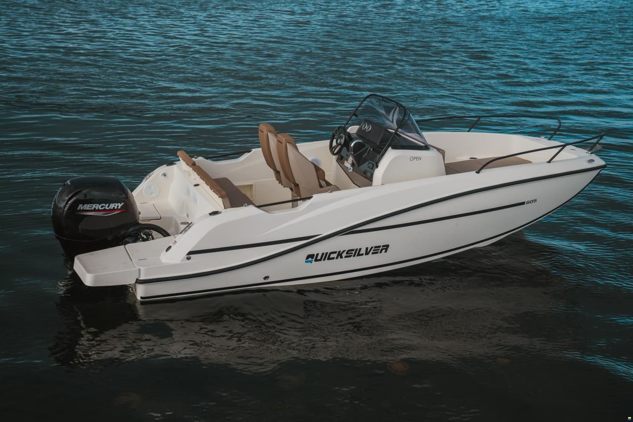 Quicksilver 605 Open + Mercury F150XL
