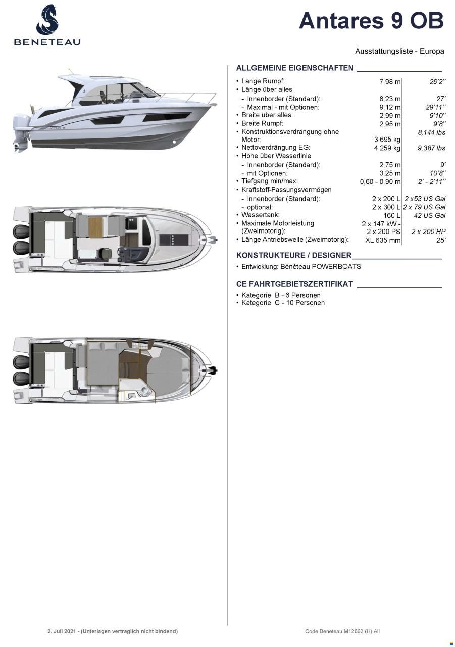 Beneteau Antares 9 OB