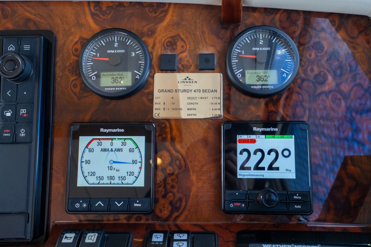 Linssen Grand Sturdy 470 Sedan Wheelhouse
