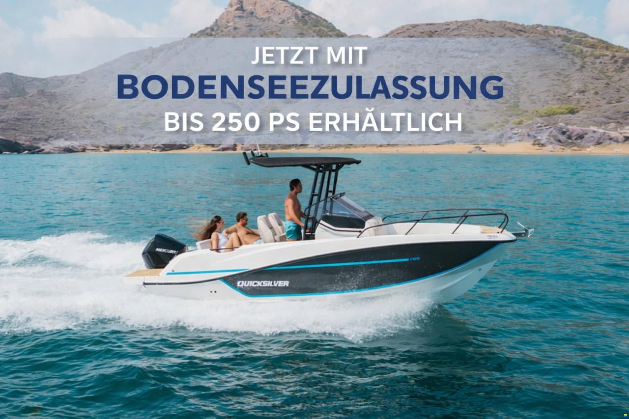 Quicksilver Activ 705 Open, bis 225PS & Trailer (