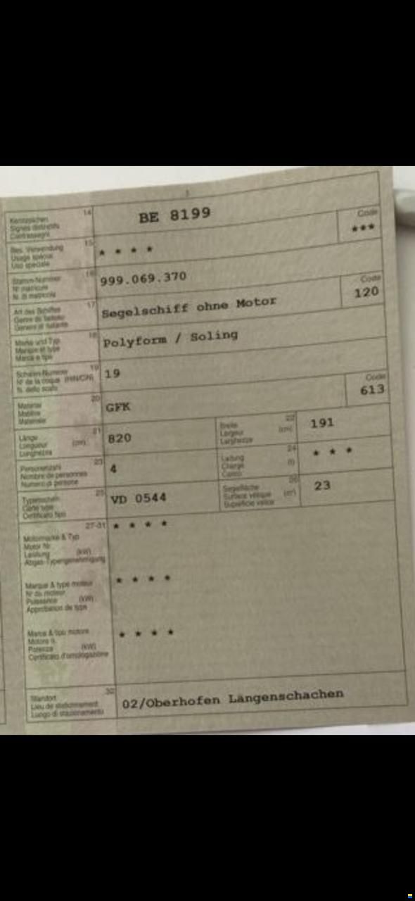 Polyform Soling, zeitlose Eleganz